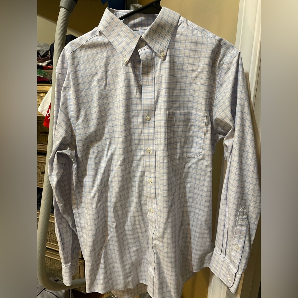 Men’s Jos A Bank Size 16-33 Slim Fit Button Down
